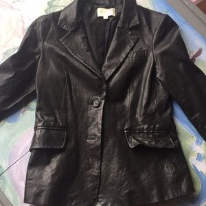 XS/S Elizabeth and James black leather jacket